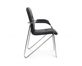 Стул Самба с пластиковыми подлокотниками SMB-03H Хром гальв. images