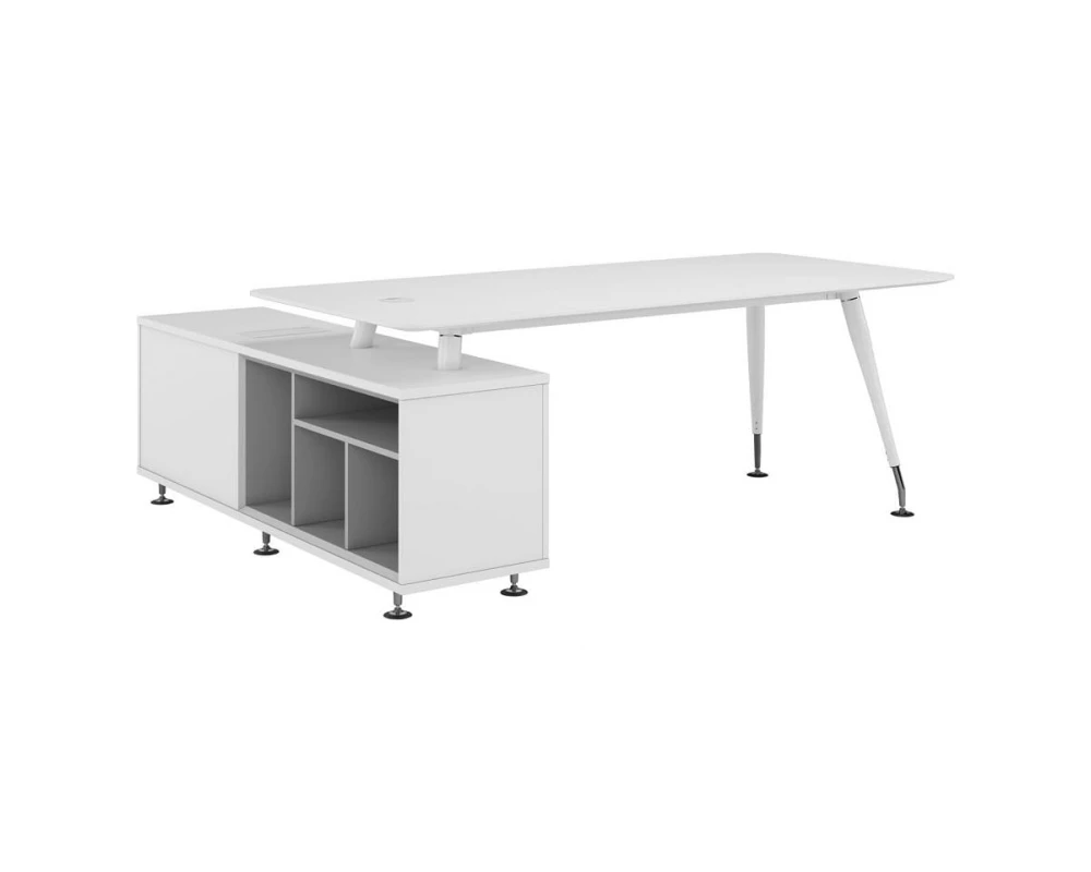 Стол руководителя с опорной тумбой правой Emporio