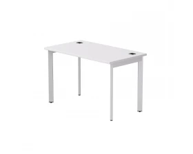Стол прямой на металлокаркасе 1180х670х755 мм опоры 45гр Everprof EVO Белый/Белый images