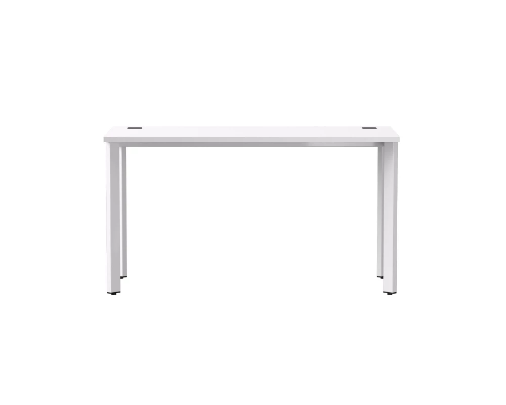 Стол прямой на металлокаркасе 1380х670х755 мм опоры 45гр Everprof EVO Белый/Белый