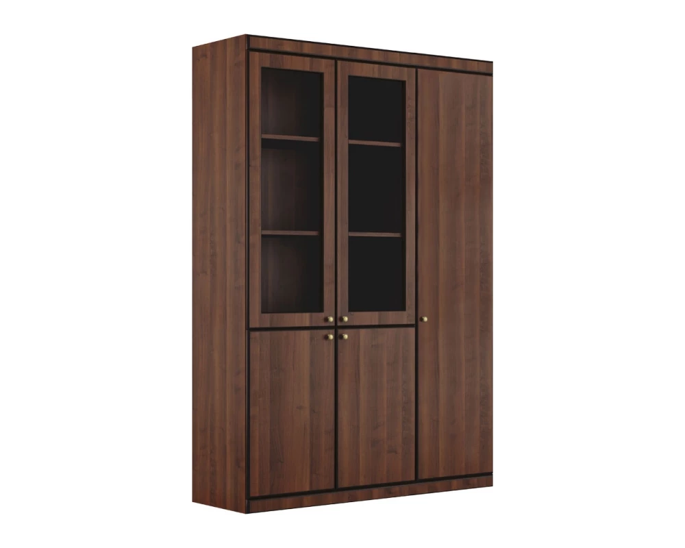 Шкаф с отделением для одежды Bern Темный орех