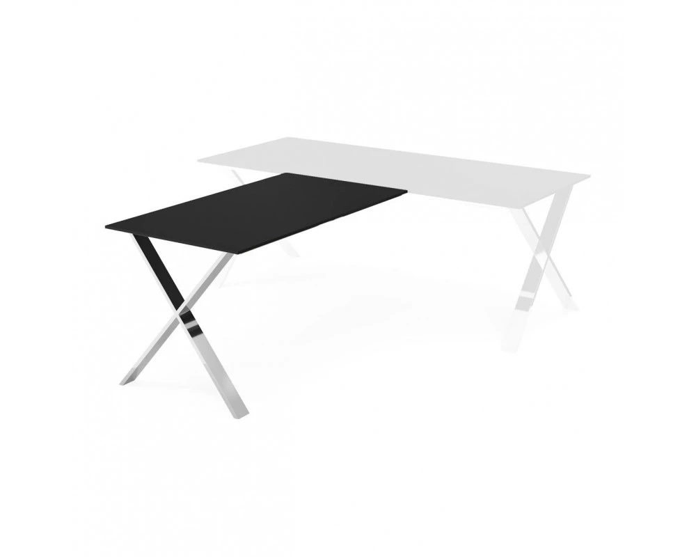 Брифинг-приставка 140x80x75 Ancona Черный/Хром