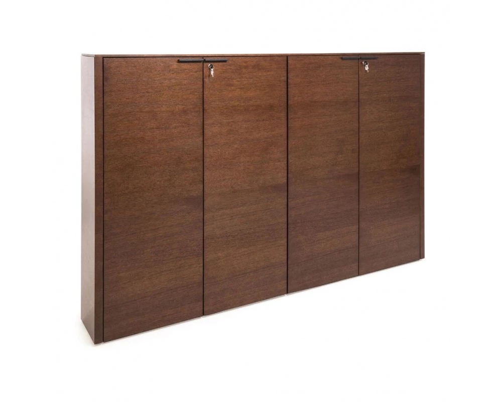 Шкаф для бумаг х2 208x46x157 Rail Дуб табак