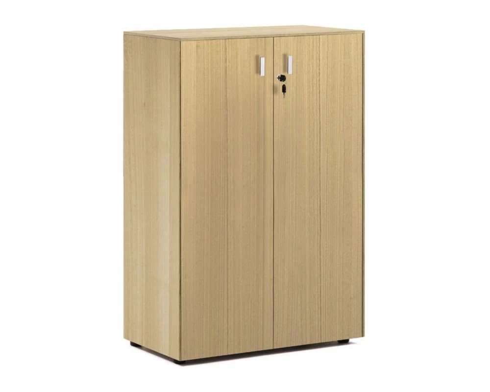 Шкаф средний H.120 82x44x119,5 Exe Дуб светлый/Хром