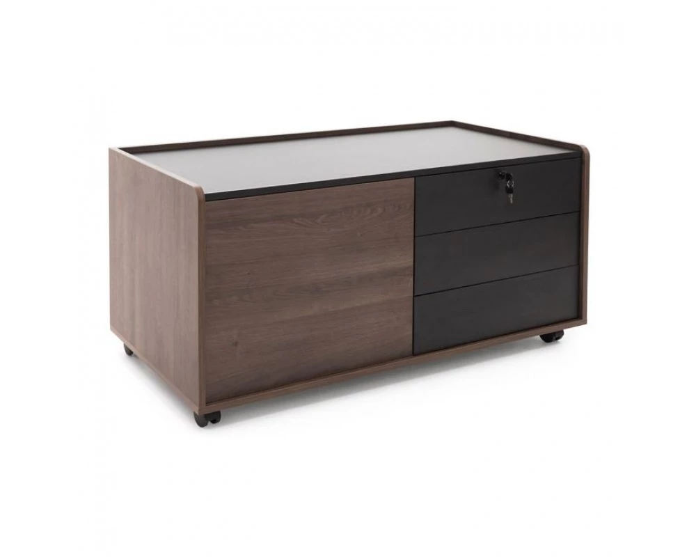 Тумба-приставка подкатная 109x55x57 Murano Кальяри/Черный