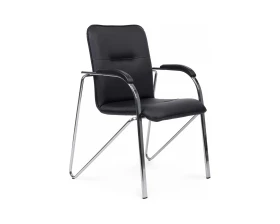 Стул Самба с пластиковыми подлокотниками SMB-03H Хром гальв. images