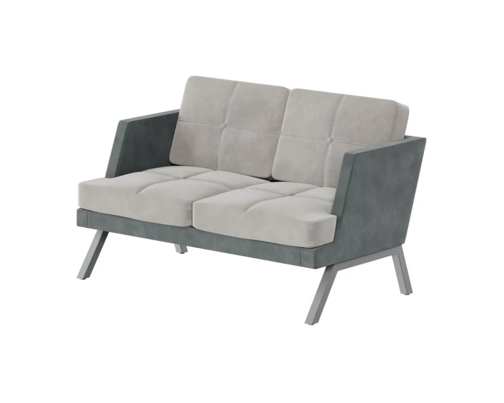 Диван двухместный с декором из пуговиц Aldo