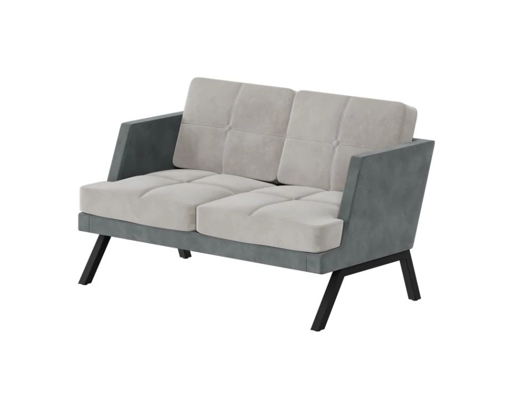 Диван двухместный с декором из пуговиц Aldo