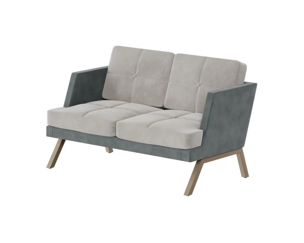 Диван двухместный с декором из пуговиц Aldo