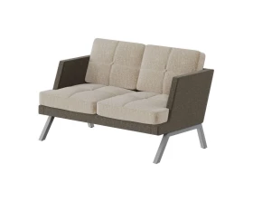 Диван двухместный с декором из пуговиц Aldo images