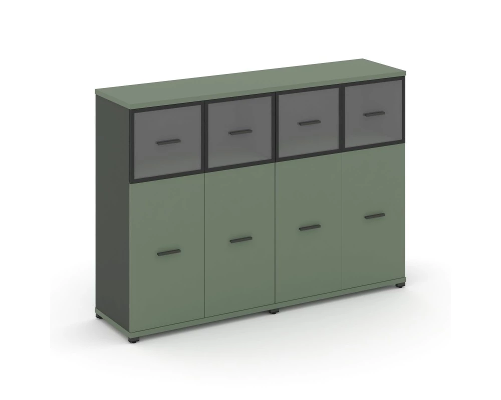 Шкаф 2 широкие секции, 3 ниши CN.STS-324 RPB A 1668x420x1186 Concept