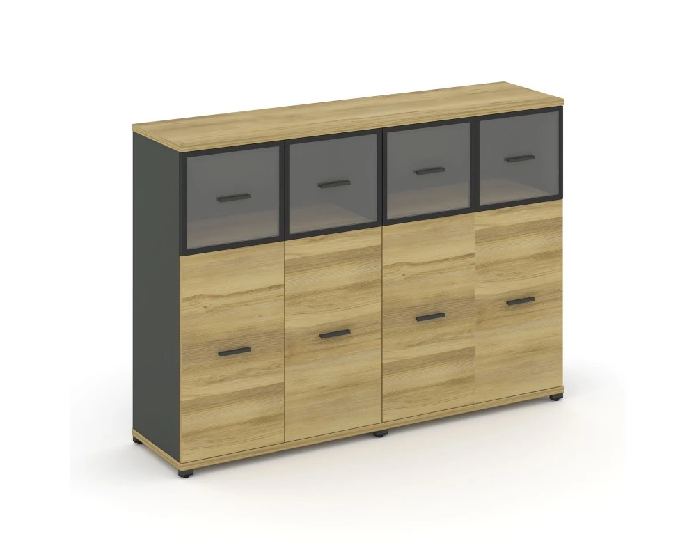 Шкаф 2 широкие секции, 3 ниши CN.STS-324 RPB A 1668x420x1186 Concept