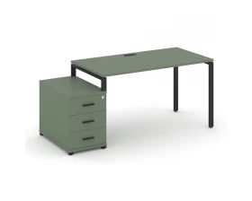 Стол письменный с 1 опорной тумбой CN.SP-301 B 980/1346x720x750 Concept images