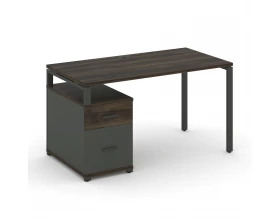 Стол письменный с 1 опорной тумбой CN.SP-305 W 980/1346x720x750 Concept images
