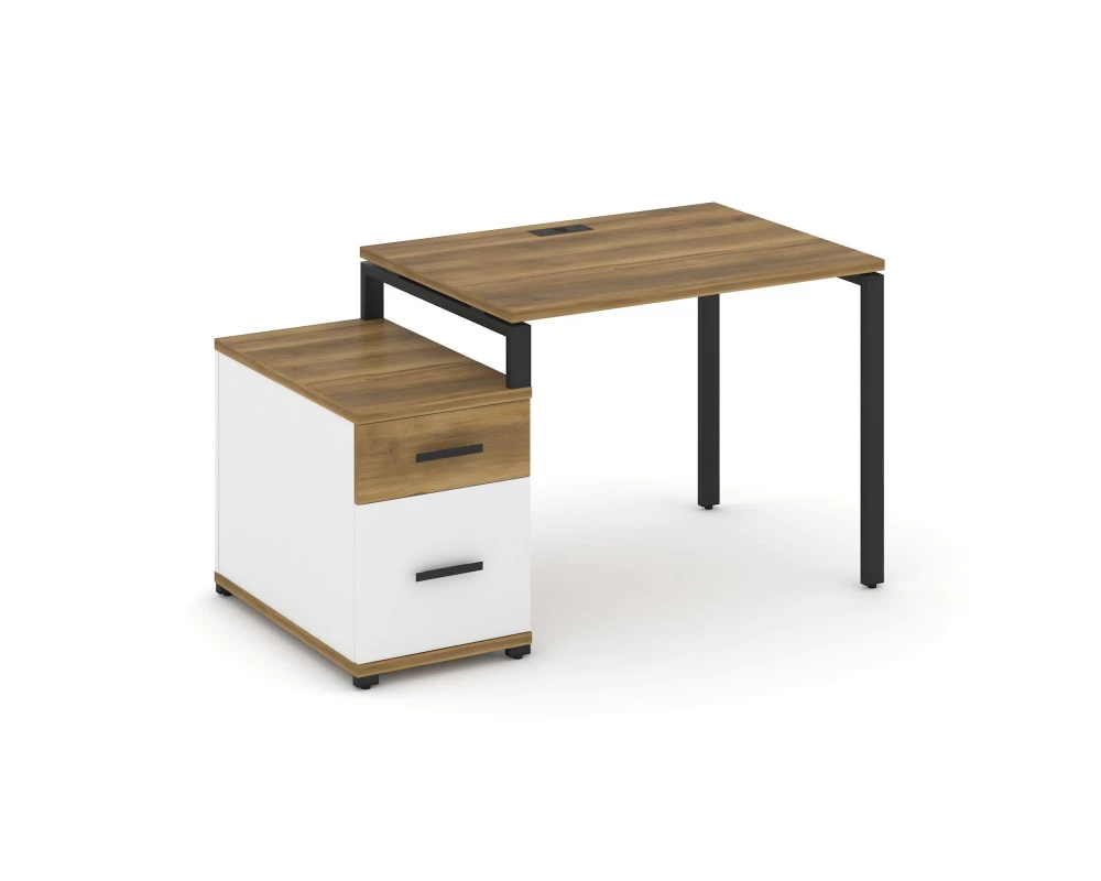 Стол письменный с 1 опорной тумбой CN.SP-305 W 980/1346x720x750 Concept