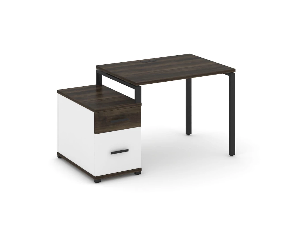 Стол письменный с 1 опорной тумбой CN.SP-305 W 980/1346x720x750 Concept