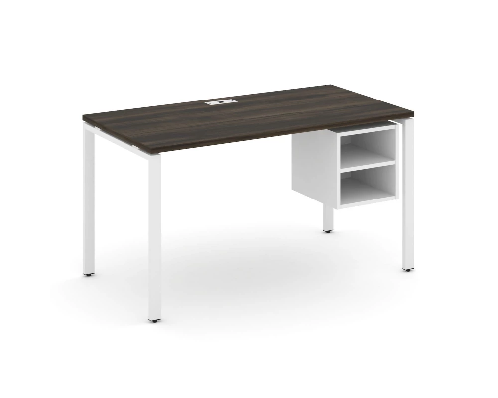 Стол рабочий с подвесной тумбой с 2 открытыми нишами CN.SP-107 1380x720x750 Concept