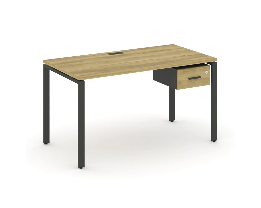 Стол рабочий с подвесной тумбой с одним ящ. CN.SP-109 W 980x720x750 Concept