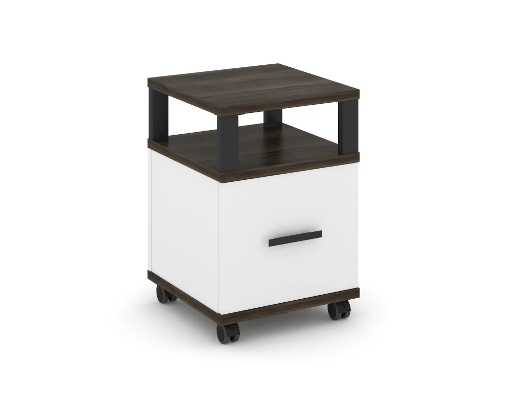 Тумба мобильная 1 распаш. фасад с надставкой CN.TUM-008 B 420x420x615 Concept