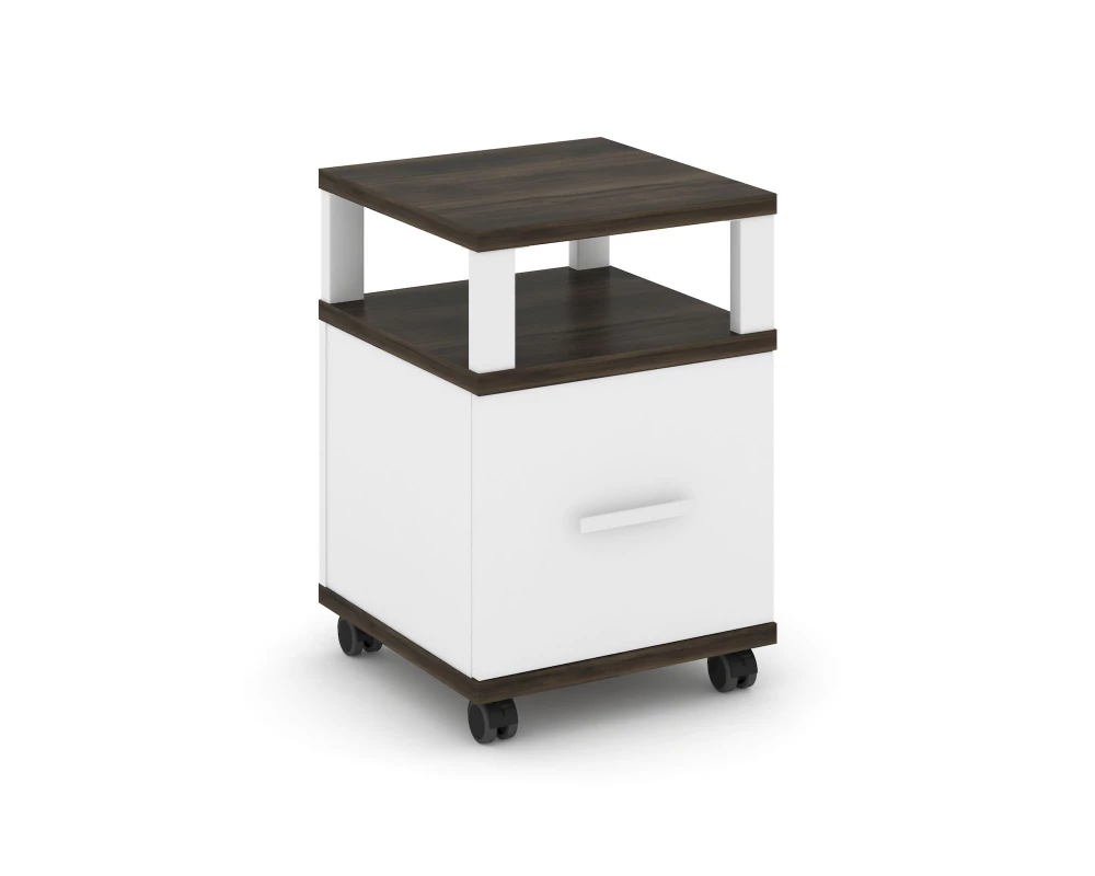 Тумба мобильная 1 распаш. фасад с надставкой CN.TUM-008 W 420x420x615 Concept