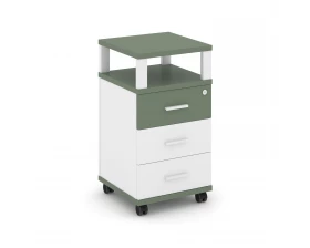 Тумба мобильная 3 ящ. с надставкой CN.TUM-004 W 420x420x782 Concept images