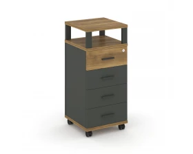 Тумба мобильная 4 ящ. с надставкой CN.TUM-006 A 420x420x949 Concept images