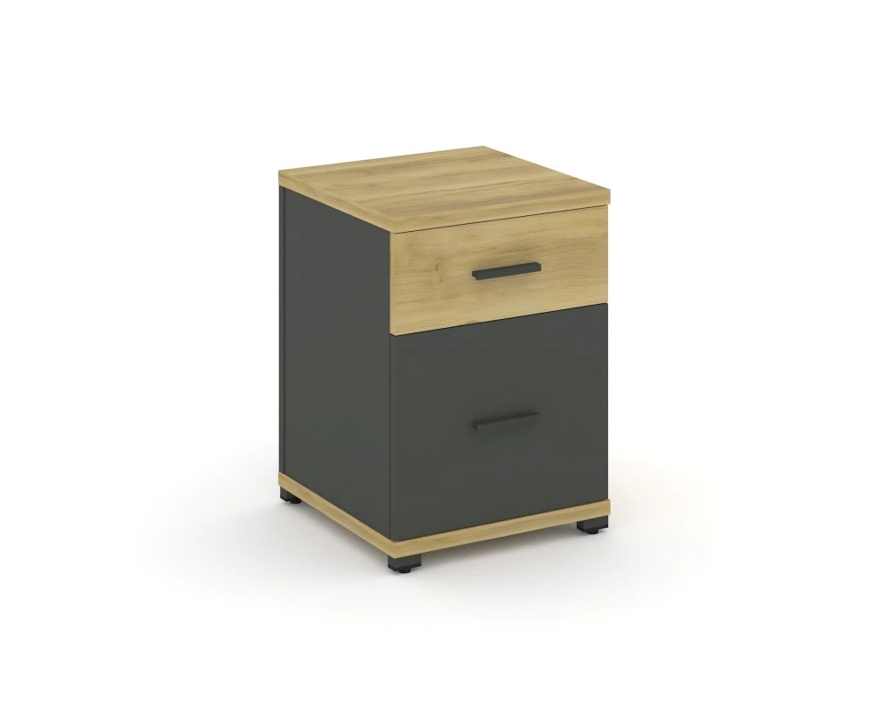 Тумба опорная/приставная 1 ящ. 1 распаш. фасад CN.TUO-004 W 420x420x583 Concept