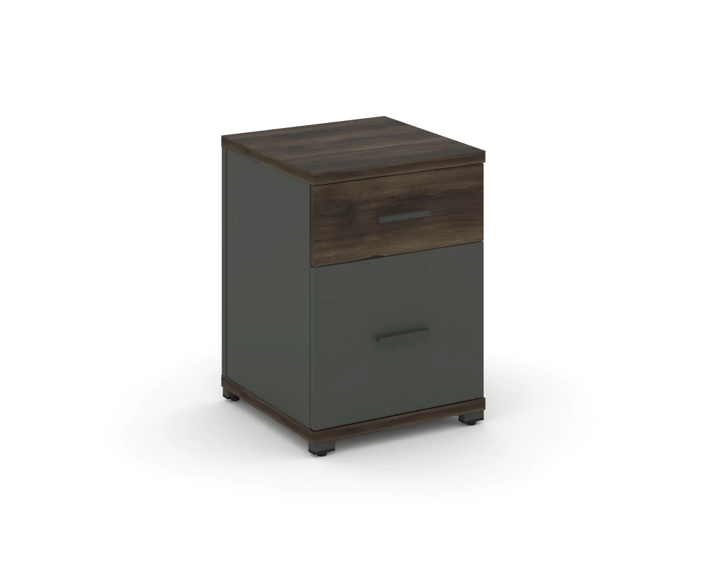 Тумба опорная/приставная 1 ящ. 1 распаш. фасад CN.TUO-004 W 420x420x583 Concept