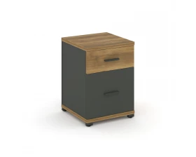 Тумба опорная/приставная 1 ящ. 1 распаш. фасад CN.TUO-004 W 420x420x583 Concept images