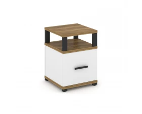 Тумба приставная 1 распаш. фасад с надставкой CN.TUP-005 W 420x420x583 Concept images