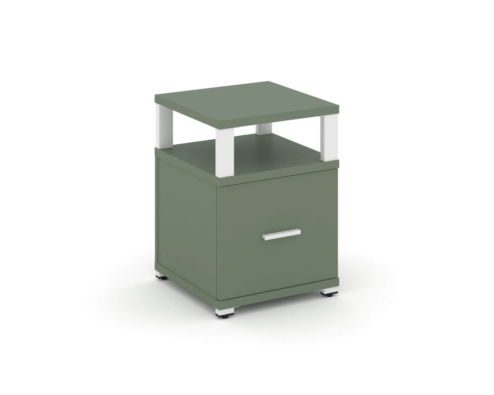 Тумба приставная 1 распаш. фасад с надставкой CN.TUP-005 W 420x420x583 Concept