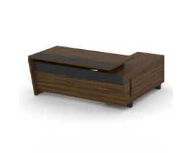 Стол для руководителя с опорной тумбой, левый 180 Corner images