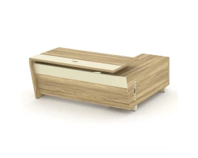 Стол для руководителя с опорной тумбой, левый 180 Corner images