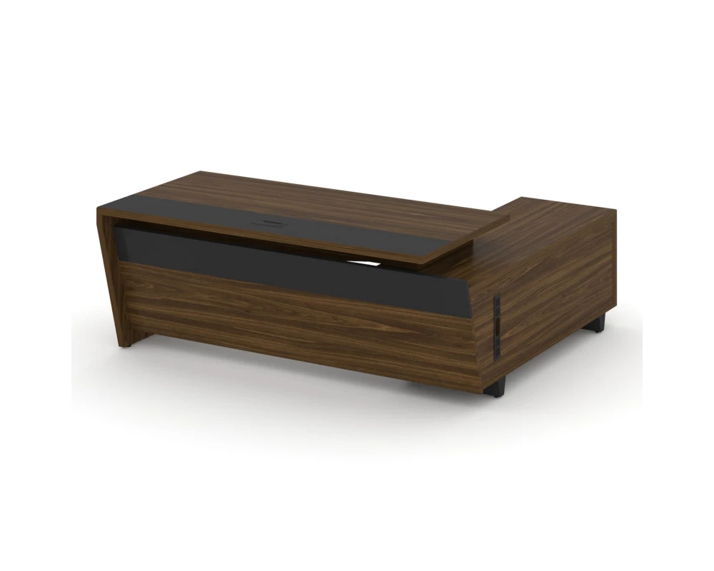 Стол для руководителя с опорной тумбой, левый 200 Corner