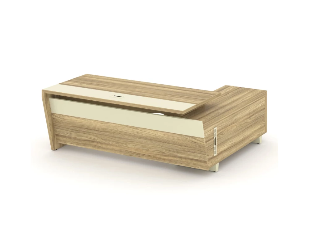 Стол для руководителя с опорной тумбой, левый 200 Corner