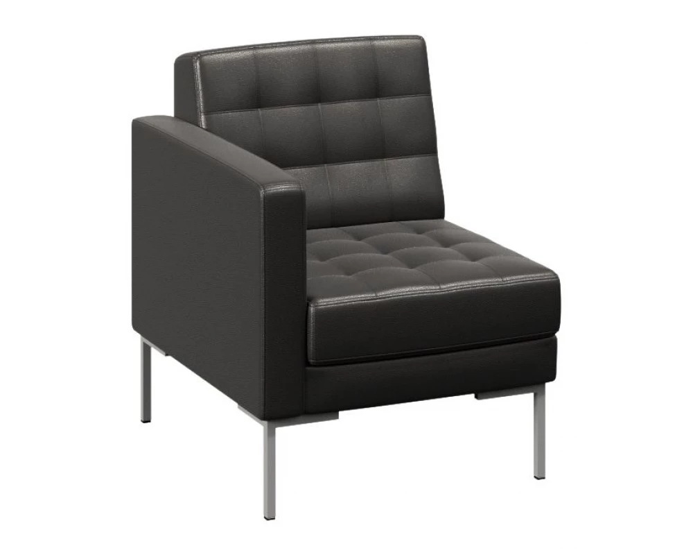 Секция с подлокотником одноместная левая Forest