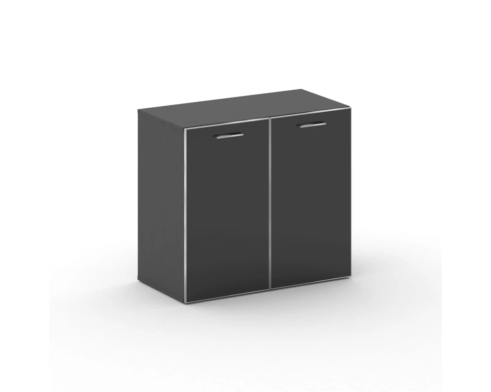 Шкаф широкий низкий стекл. дверь 896x460x807 Fresco