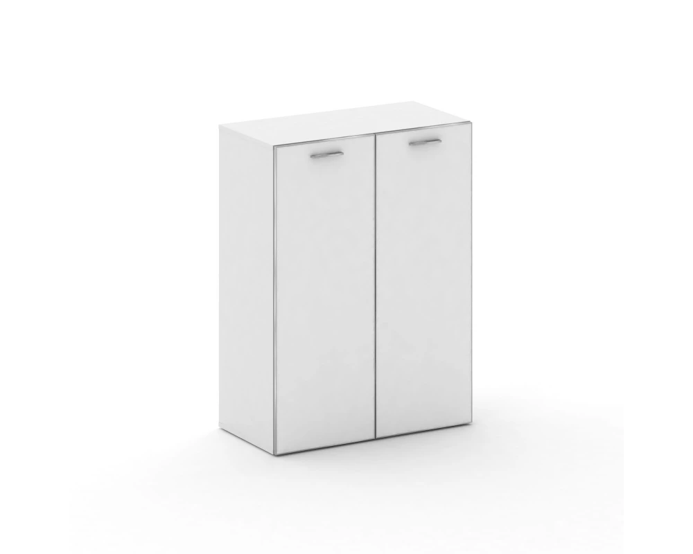 Шкаф широкий средний стекл. дверь закрытый 896x460x1202 Fresco