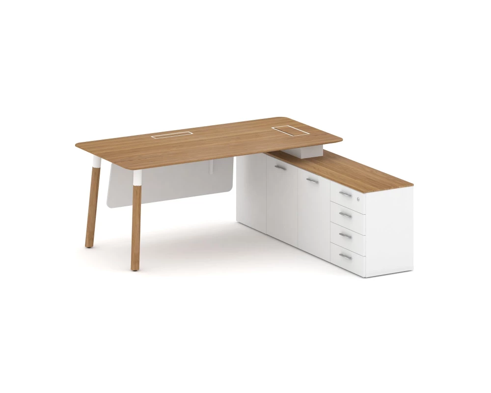 Стол руководителя правый 1800x1798x750 Fresco