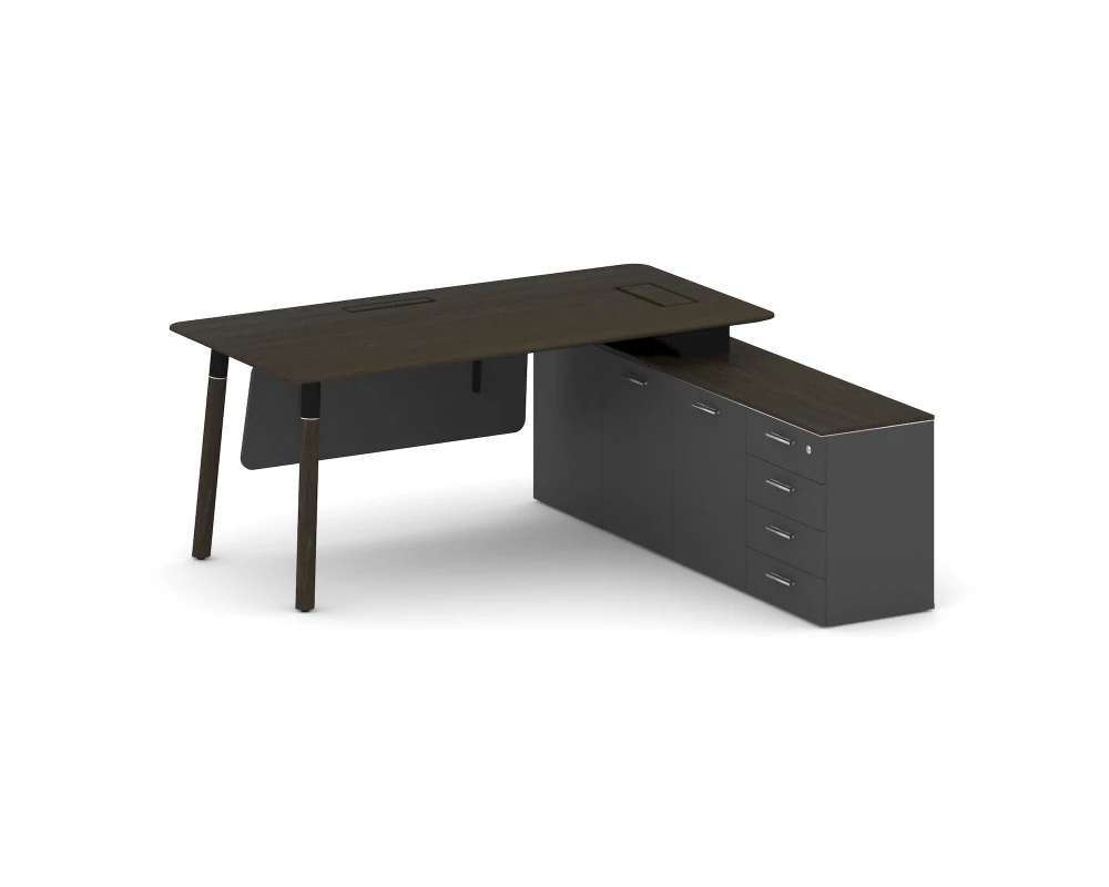 Стол руководителя правый 1800x1798x750 Fresco