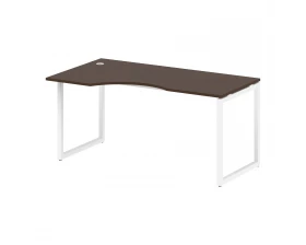 Стол криволинейный левый на О-образном м/к 1600x900x750 Metal System Quattro 4x4 images