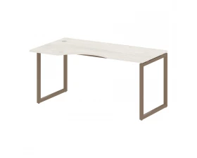 Стол криволинейный левый на О-образном м/к 1600x900x750 Metal System Quattro 4x4 images