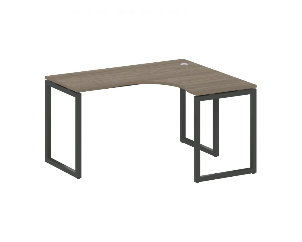 Стол криволинейный правый на О-образном м/к 1400x1200x750 Metal System Quattro 4x4