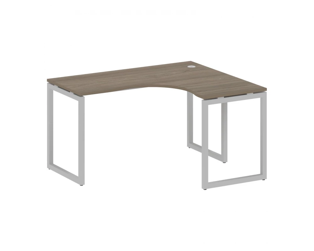 Стол криволинейный правый на О-образном м/к 1400x1200x750 Metal System Quattro 4x4