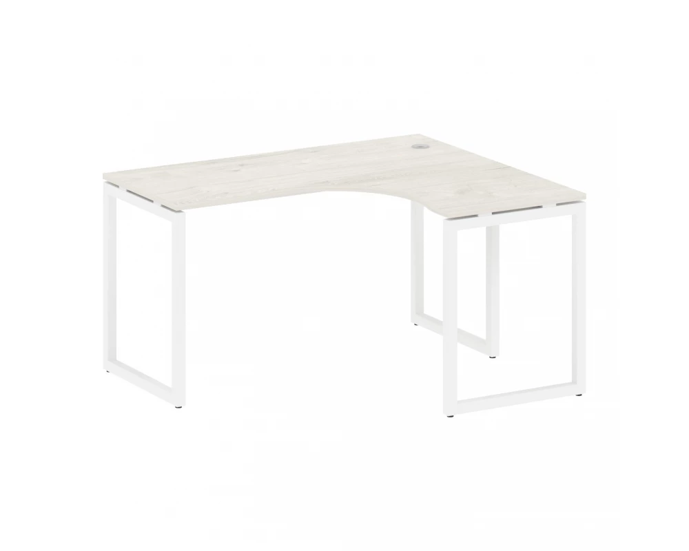 Стол криволинейный правый на О-образном м/к 1400x1200x750 Metal System Quattro 4x4