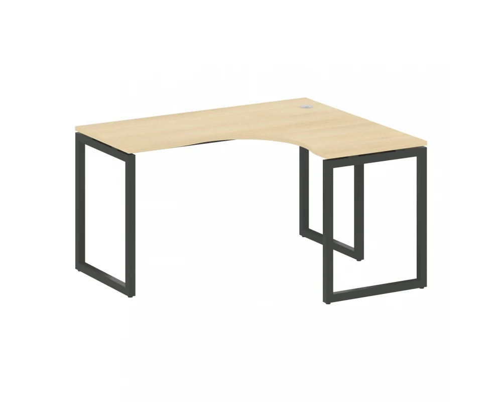 Стол криволинейный правый на О-образном м/к 1400x1200x750 Metal System Quattro 4x4