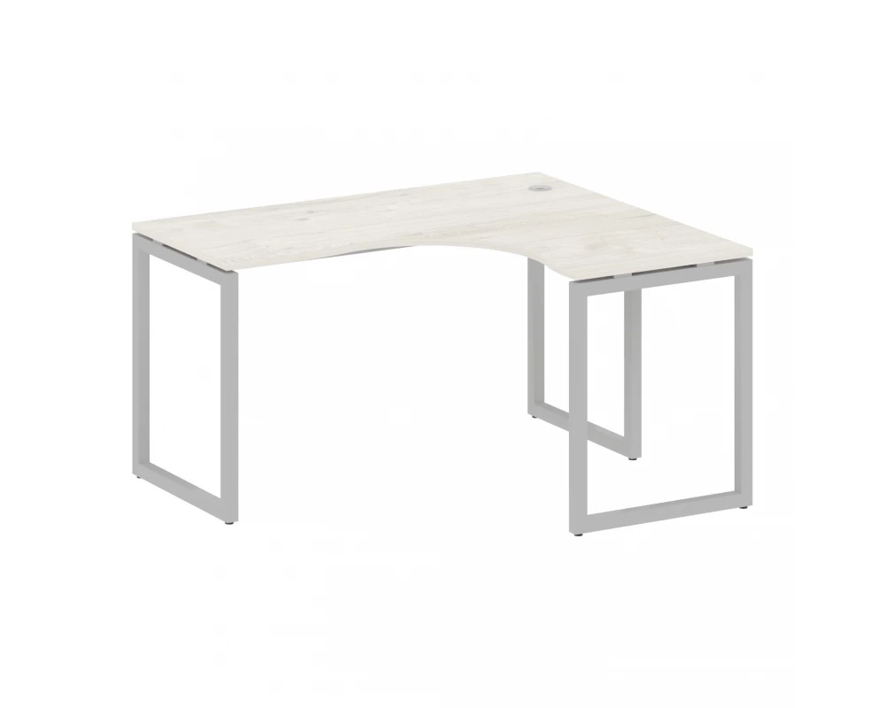 Стол криволинейный правый на О-образном м/к 1400x1200x750 Metal System Quattro 4x4