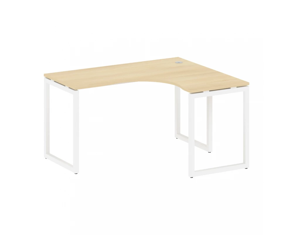 Стол криволинейный правый на О-образном м/к 1400x1200x750 Metal System Quattro 4x4