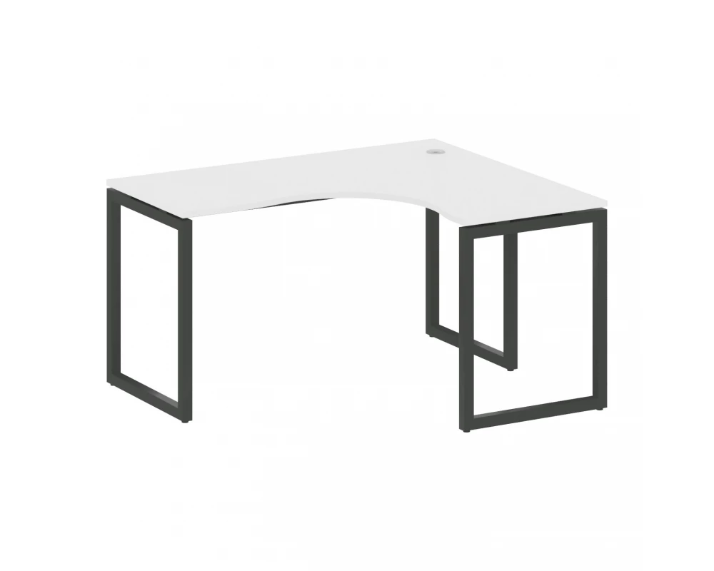 Стол криволинейный правый на О-образном м/к 1400x1200x750 Metal System Quattro 4x4