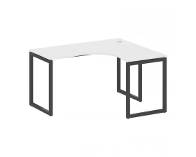 Стол криволинейный правый на О-образном м/к 1400x1200x750 Metal System Quattro 4x4 images